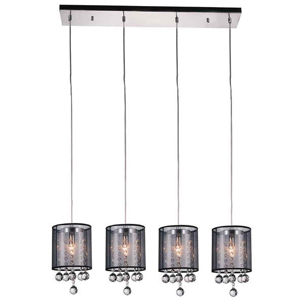 Picture of 33" 4 Light Multi Light Pendant with Chrome finish