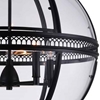 Picture of 33" 5 Light Up Chandelier with Black finish