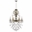 33" 6 Light Up Chandelier with Antique Brass finish