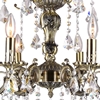 Picture of 33" 6 Light Up Chandelier with Antique Brass finish