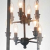Picture of 33" 8 Light Drum Shade Chandelier with Oil Rubbed Bronze finish