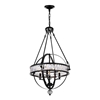 Picture of 34" 4 Light  Chandelier with Black finish