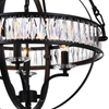 Picture of 34" 4 Light  Chandelier with Black finish