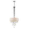 Picture of 34" 4 Light Drum Shade Chandelier with Chrome finish