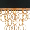 Picture of 34" 4 Light Drum Shade Chandelier with Gold finish