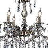 Picture of 34" 6 Light Up Chandelier with Antique Brass finish