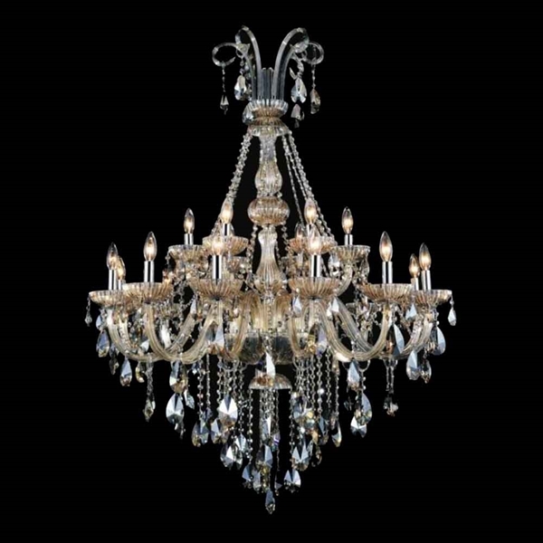 Picture of 34" 8 Light Up Chandelier with Chrome finish