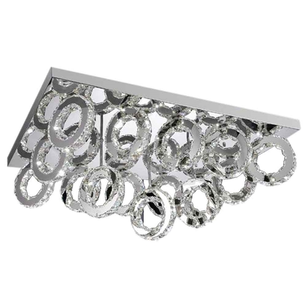 Brizzo Lighting Stores 34 Anelli Modern Crystal Rectangular