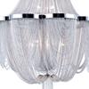 Picture of 35" 10 Light Down Chandelier with Chrome finish