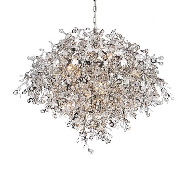 Picture of 35" 17 Light Down Chandelier with Chrome finish