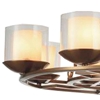 Picture of 35" 8 Light Candle Chandelier with Satin Nickel finish