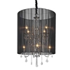 Picture of 35" 8 Light Drum Shade Chandelier with Chrome finish