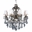 35" 8 Light Up Chandelier with Antique Brass finish