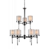 Picture of 35" 9 Light Candle Chandelier with Chrome finish