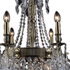 Picture of 35" 9 Light Up Chandelier with Antique Brass finish