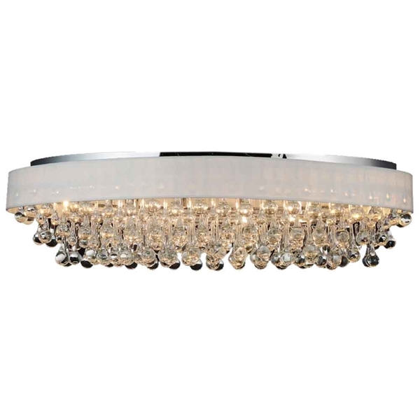 Picture of 36" 10 Light  Flush Mount with Chrome finish
