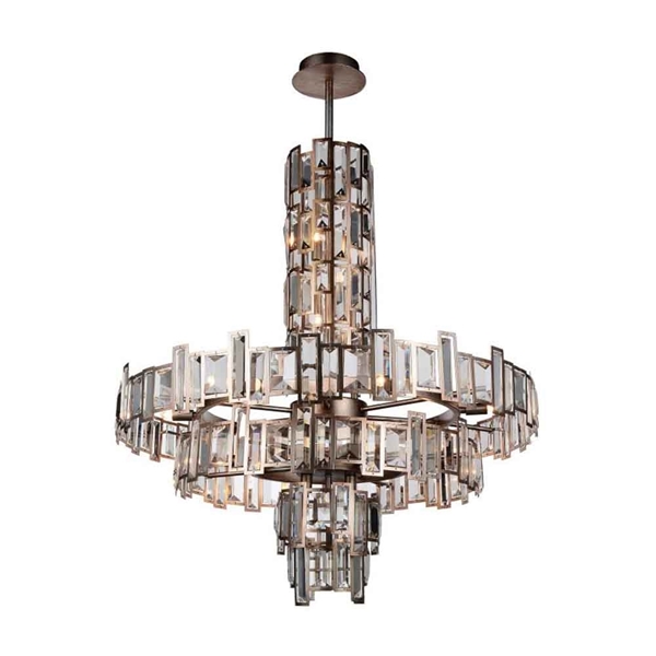 Picture of 36" 18 Light Down Chandelier with Champagne finish