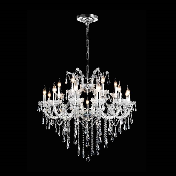 Picture of 36" 19 Light Up Chandelier with Chrome finish