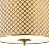 Picture of 36" 4 Light Drum Shade Chandelier with French Gold finish