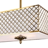 Picture of 36" 6 Light Drum Shade Chandelier with French Gold finish