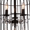 Picture of 36" 6 Light Up Chandelier with Black finish