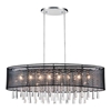Picture of 36" 8 Light Drum Shade Chandelier with Chrome finish