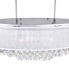 Picture of 36" 9 Light Drum Shade Chandelier with Chrome finish