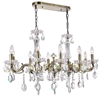 Picture of 37" 10 Light Up Chandelier with Antique Brass finish
