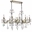 37" 10 Light Up Chandelier with Antique Brass finish