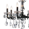 Picture of 37" 10 Light Up Chandelier with Black finish