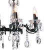 Picture of 37" 10 Light Up Chandelier with Black finish
