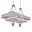 37" 16 Light Island Chandelier with Chrome finish