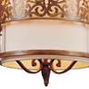 Picture of 37" 3 Light Drum Shade Chandelier with Brushed Chocolate finish