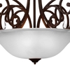 Picture of 37" 5 Light Candle Chandelier with Dark Bronze finish