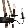Picture of 37" 6 Light Up Chandelier with Rust finish