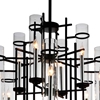 Picture of 38" 12 Light Up Chandelier with Black finish