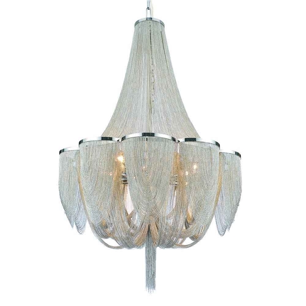 Picture of 38" 18 Light Down Chandelier with Chrome finish