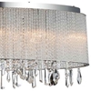 Picture of 38" 7 Light Drum Shade Chandelier with Chrome finish