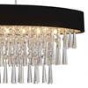 Picture of 38" 8 Light Drum Shade Chandelier with Chrome finish