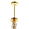 Picture of 38" 8 Light Drum Shade Chandelier with Gold finish