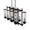 Picture of 38" 8 Light Up Chandelier with Black finish