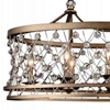 Picture of 38" 8 Light Up Chandelier with Speckled Bronze finish