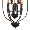 Picture of 38" 9 Light Up Chandelier with Rubbed Brown finish