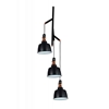 Picture of 39" 3 Light Down Pendant with Black finish