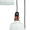 Picture of 39" 3 Light Down Pendant with White finish