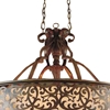 Picture of 39" 6 Light Drum Shade Chandelier with Brushed Chocolate finish