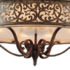 Picture of 39" 6 Light Drum Shade Chandelier with Brushed Chocolate finish