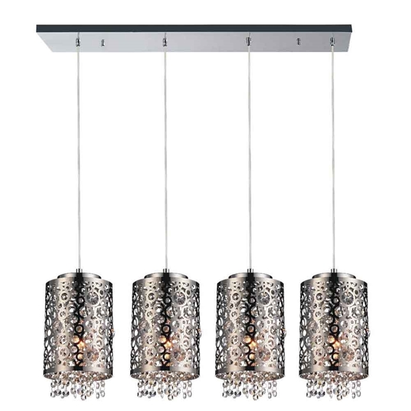 Picture of 40" 4 Light Multi Light Pendant with Chrome finish