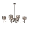Picture of 40" 6 Light Up Chandelier with Satin Nickel finish