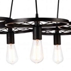 Picture of 41" 6 Light Down Chandelier with Black finish
